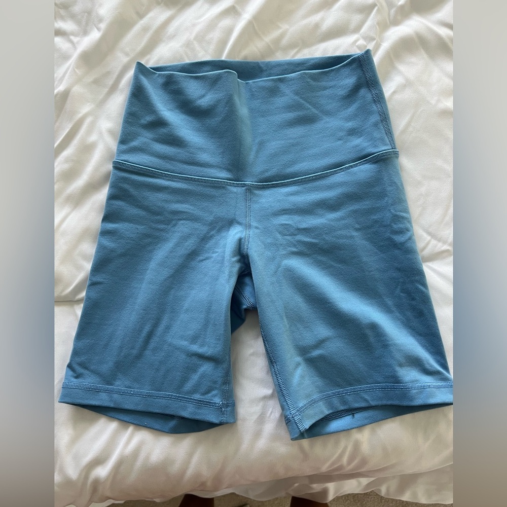 6” TNA Blue Biker Shorts